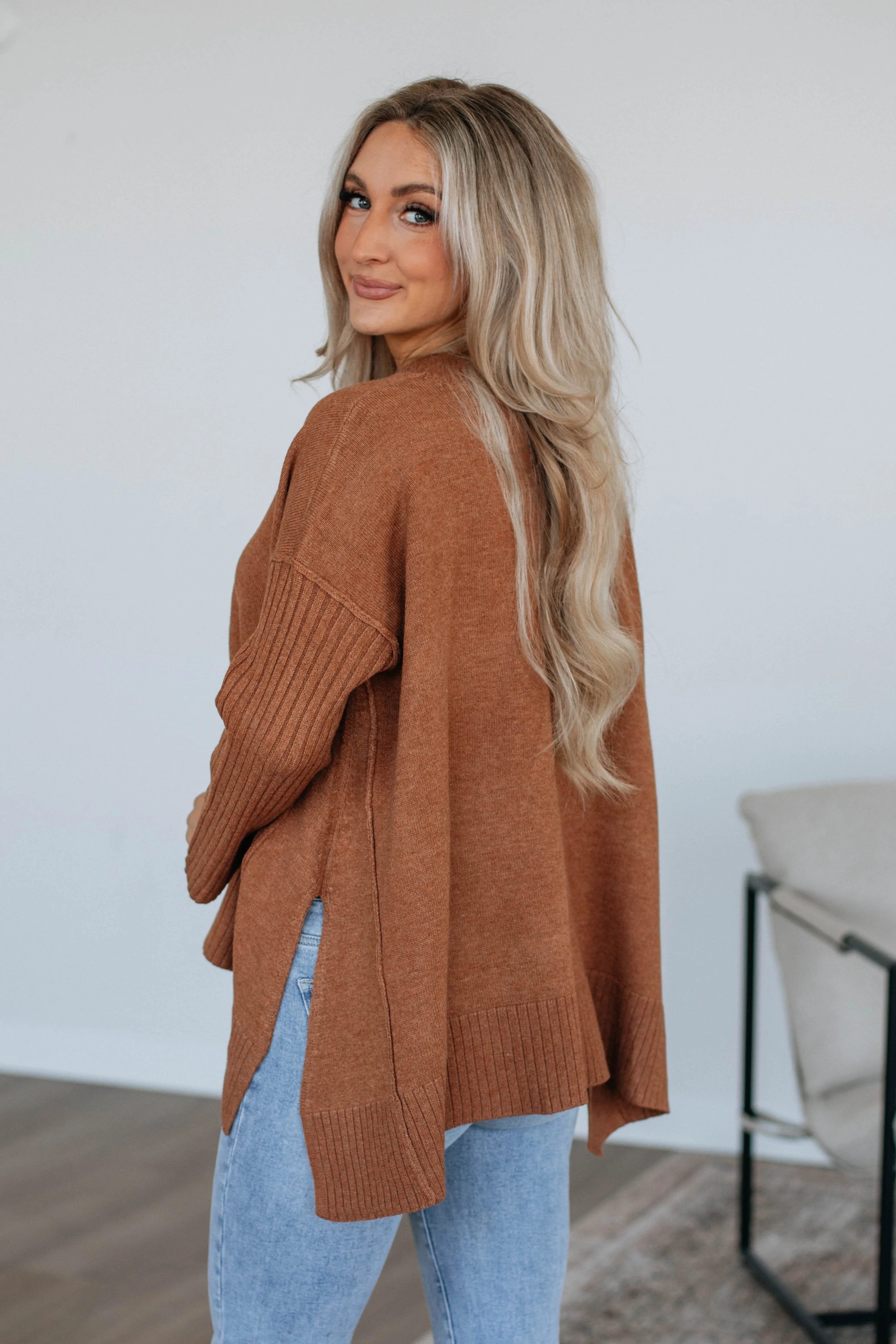 Wynston Oversized Sweater - Caramel