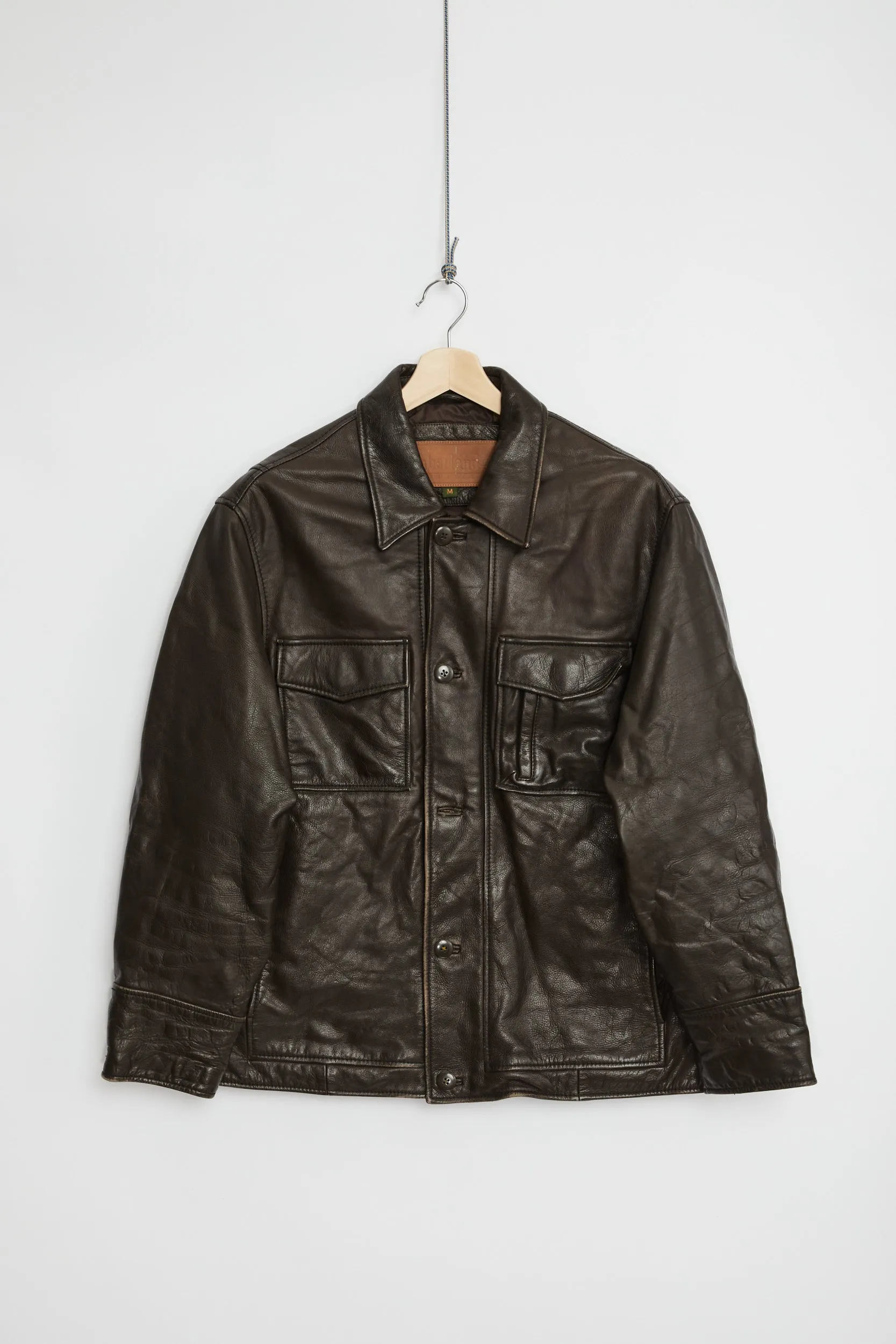 Y2K Timberland Leather jacket (M)