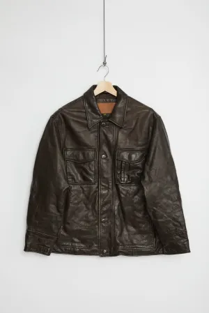 Y2K Timberland Leather jacket (M)