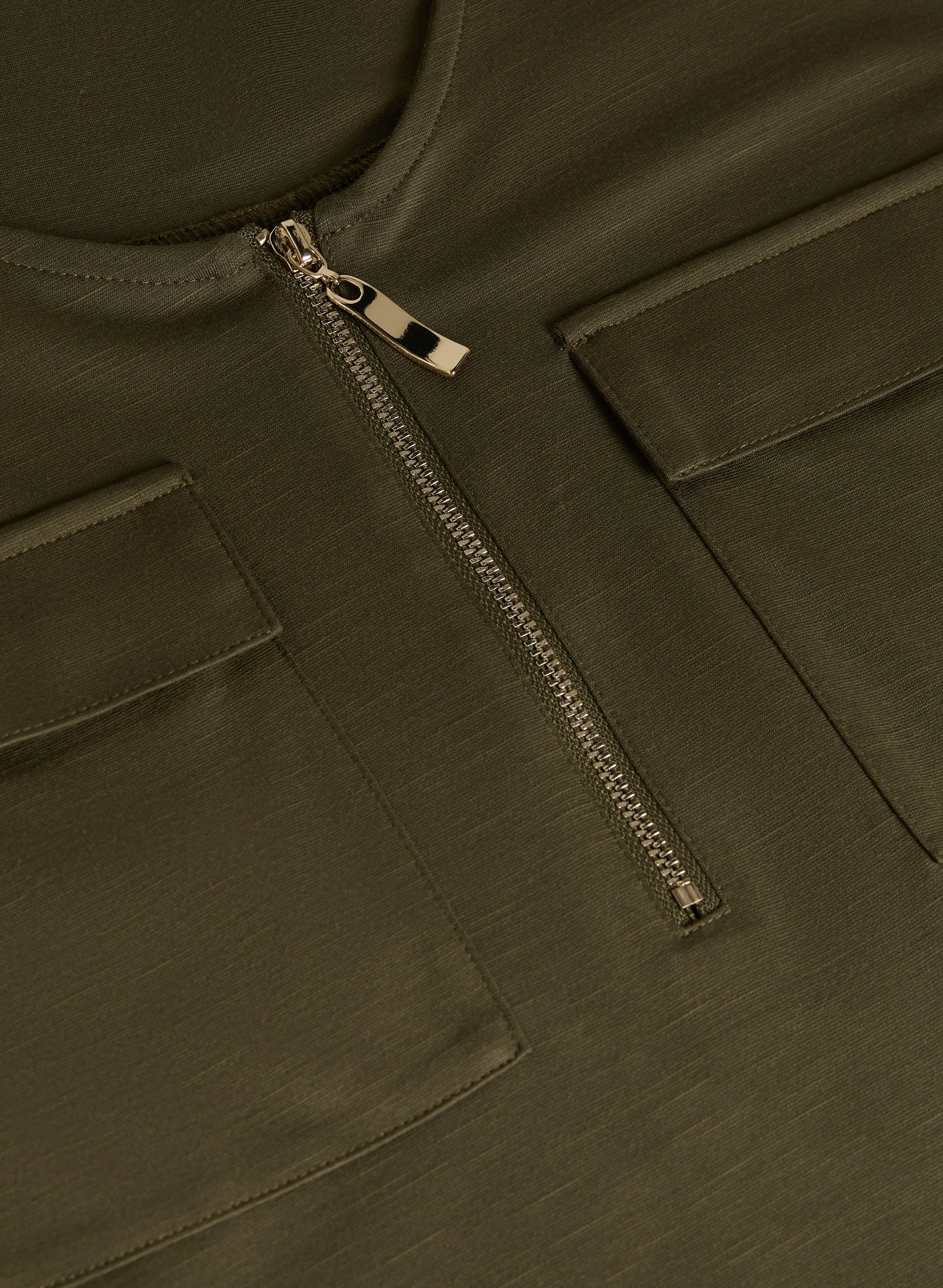 Zip Front T-Shirt