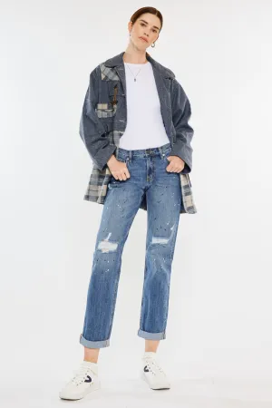 Zyra Mid Rise Boyfriend Jeans