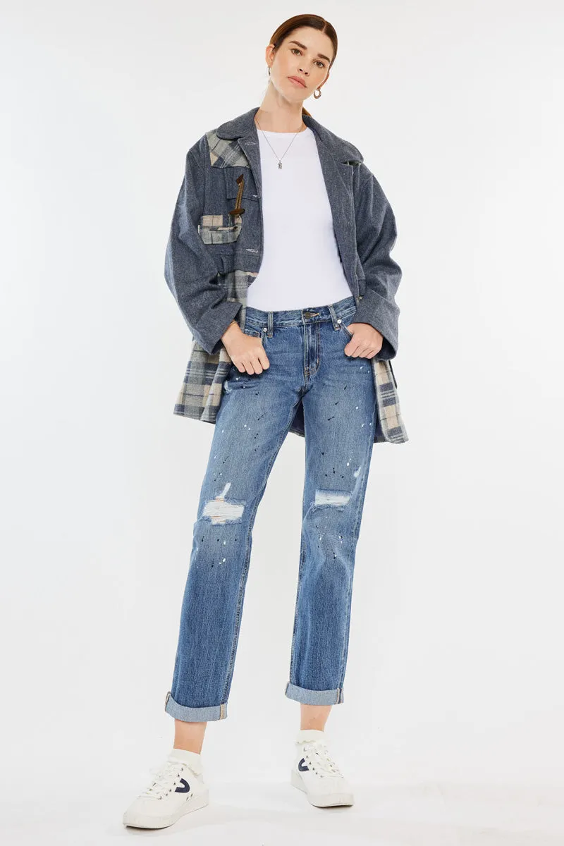 Zyra Mid Rise Boyfriend Jeans