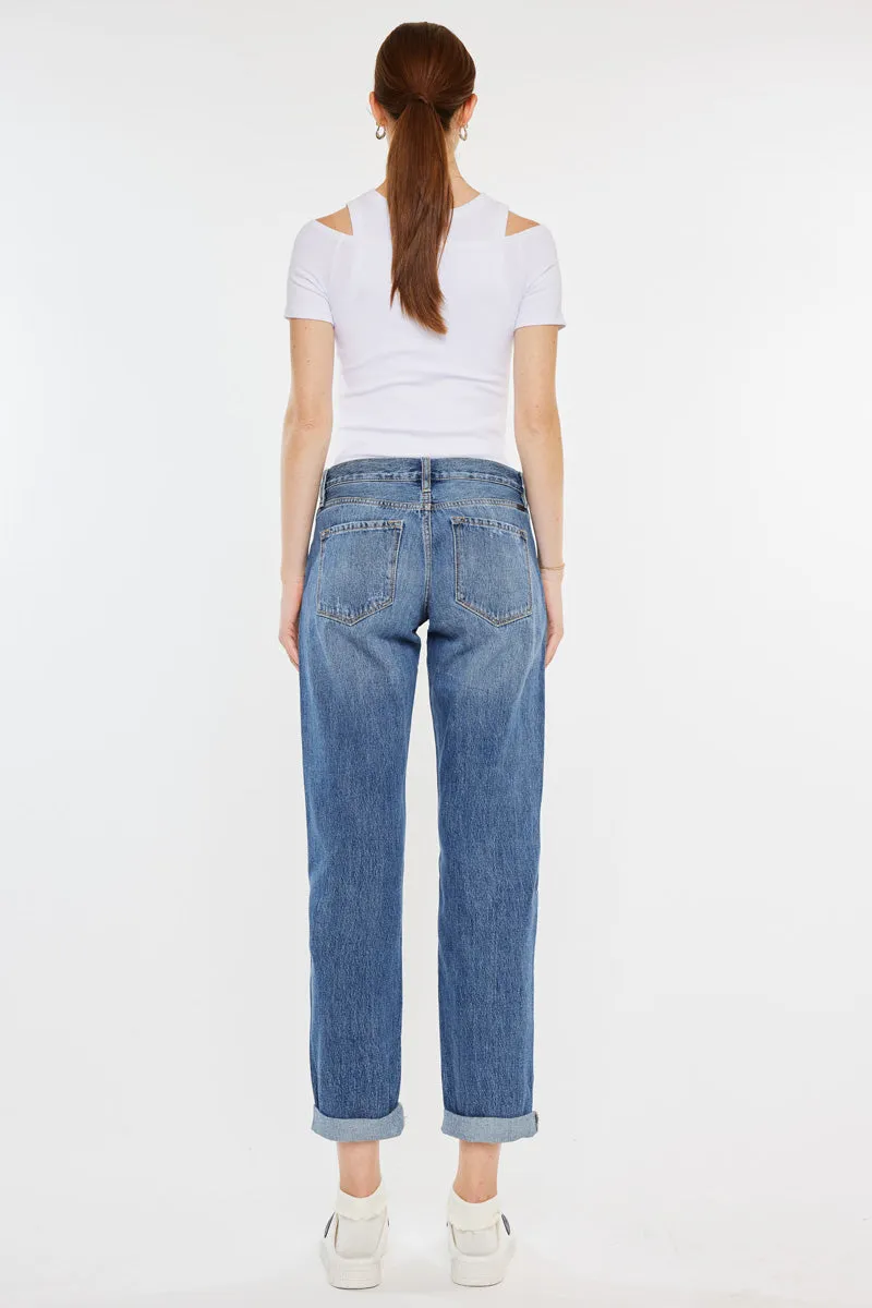 Zyra Mid Rise Boyfriend Jeans
